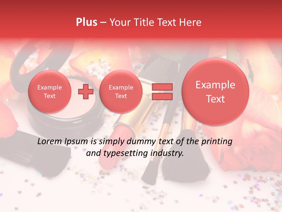 Cosmetics Decorative Charm PowerPoint Template