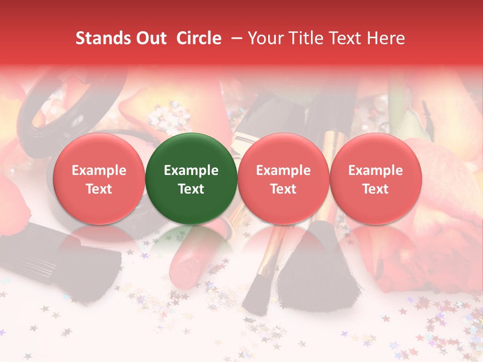 Cosmetics Decorative Charm PowerPoint Template