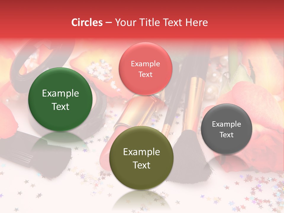 Cosmetics Decorative Charm PowerPoint Template