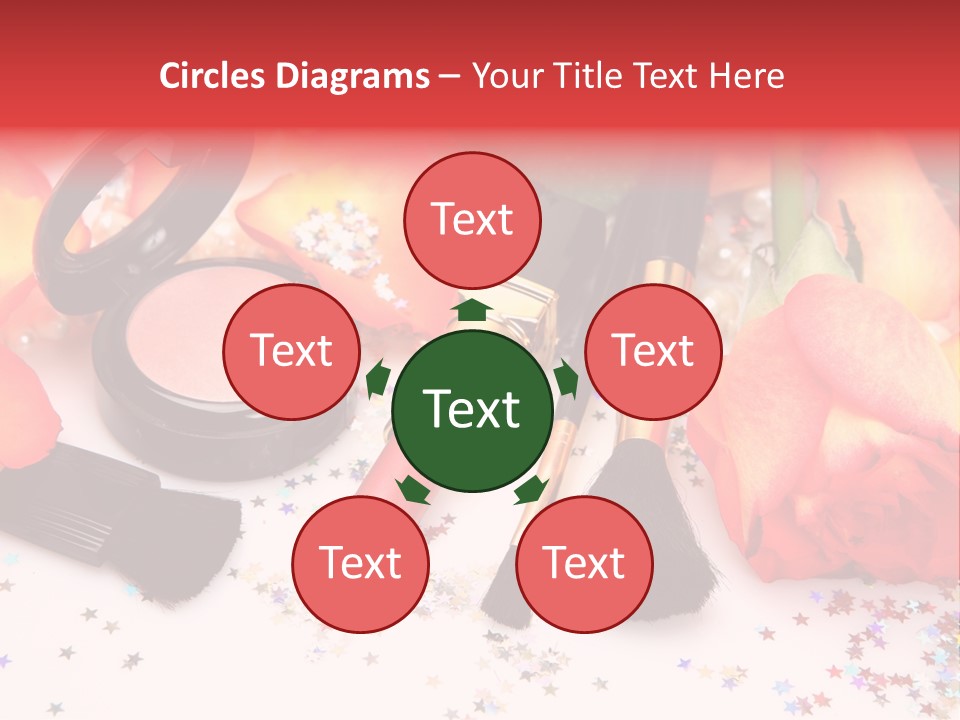 Cosmetics Decorative Charm PowerPoint Template