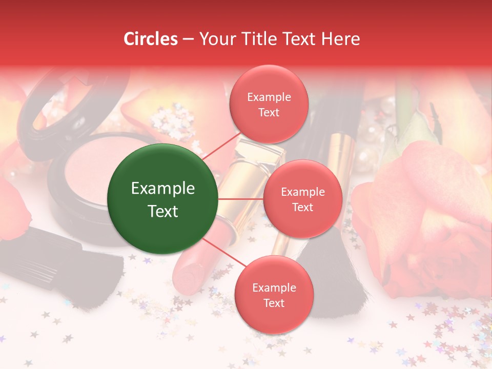 Cosmetics Decorative Charm PowerPoint Template