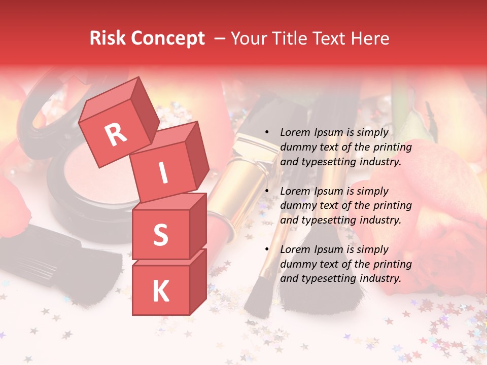 Cosmetics Decorative Charm PowerPoint Template