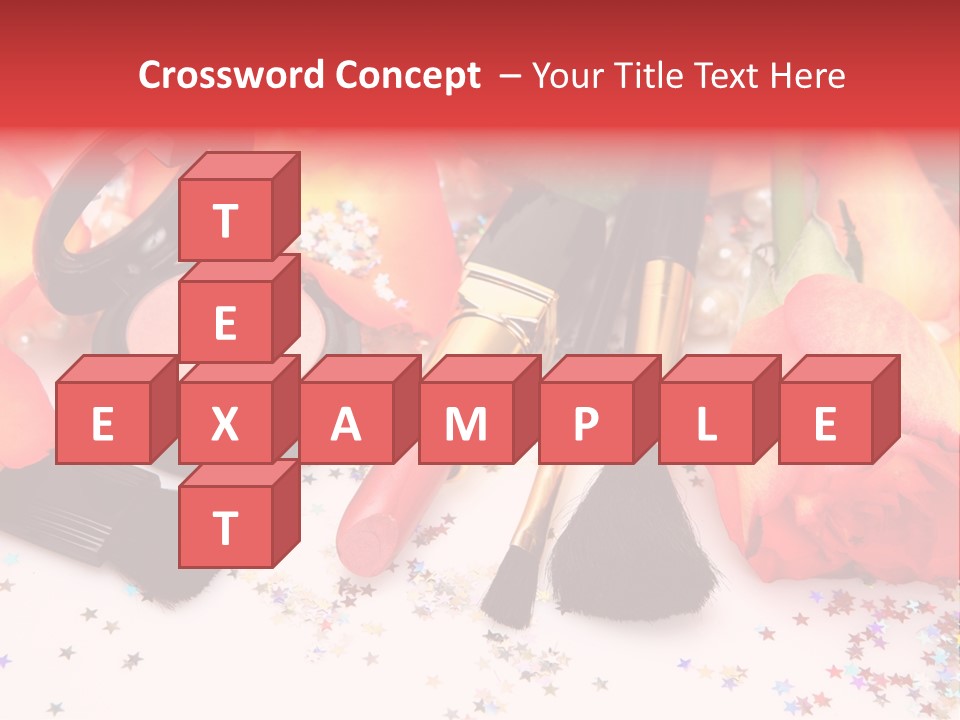 Cosmetics Decorative Charm PowerPoint Template