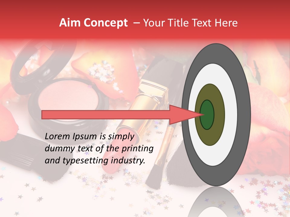 Cosmetics Decorative Charm PowerPoint Template