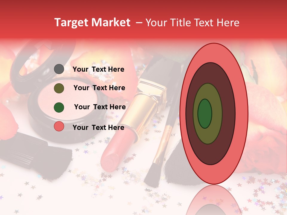 Cosmetics Decorative Charm PowerPoint Template