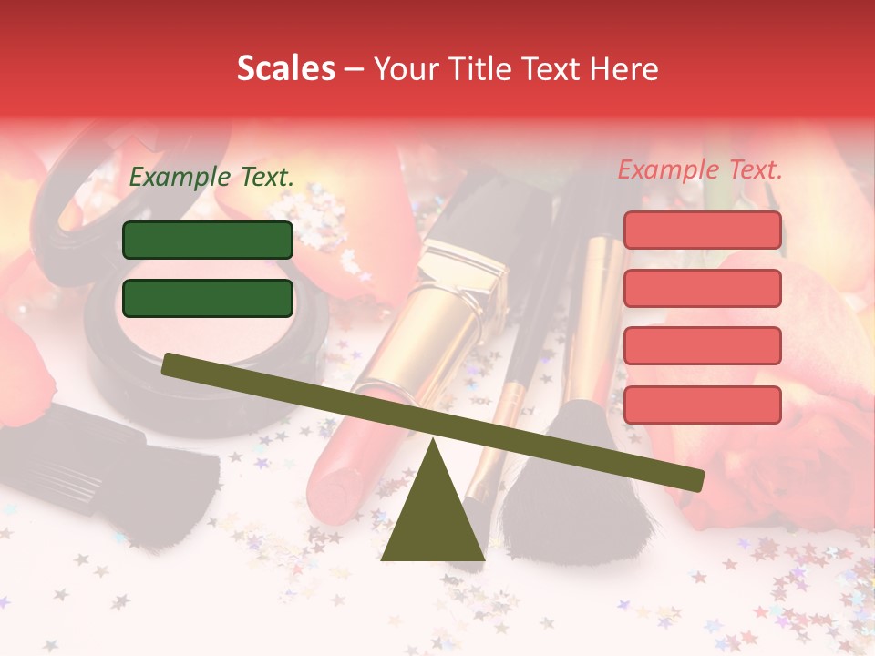 Cosmetics Decorative Charm PowerPoint Template
