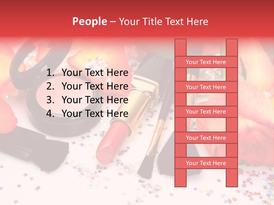 Cosmetics Decorative Charm PowerPoint Template