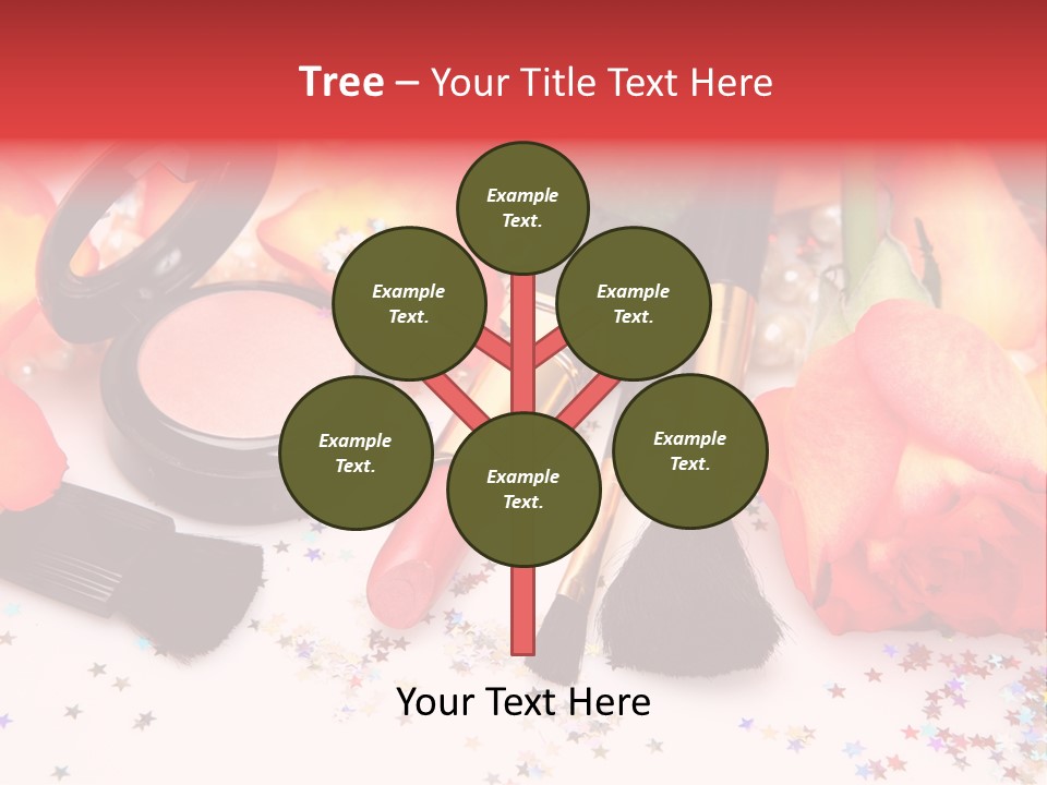 Cosmetics Decorative Charm PowerPoint Template