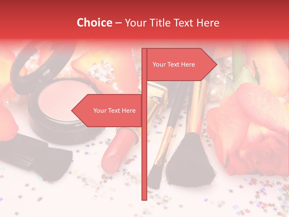 Cosmetics Decorative Charm PowerPoint Template