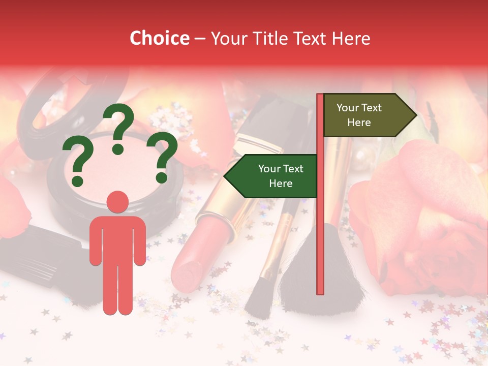 Cosmetics Decorative Charm PowerPoint Template