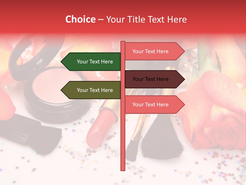 Cosmetics Decorative Charm PowerPoint Template