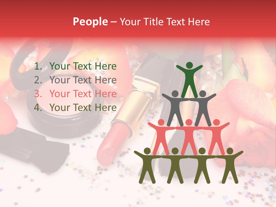 Cosmetics Decorative Charm PowerPoint Template