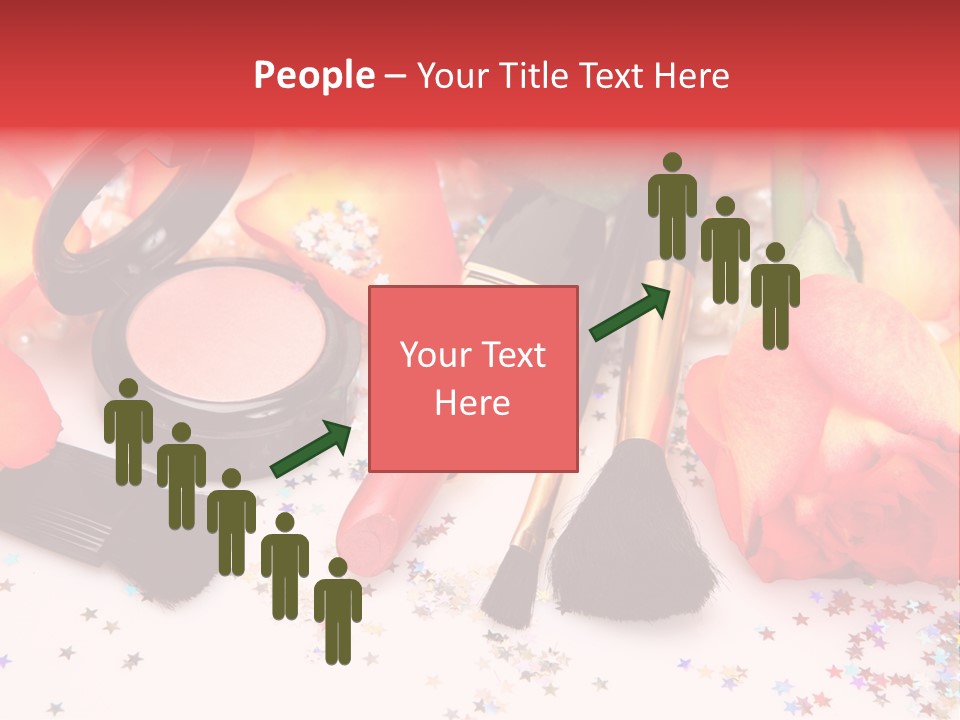 Cosmetics Decorative Charm PowerPoint Template