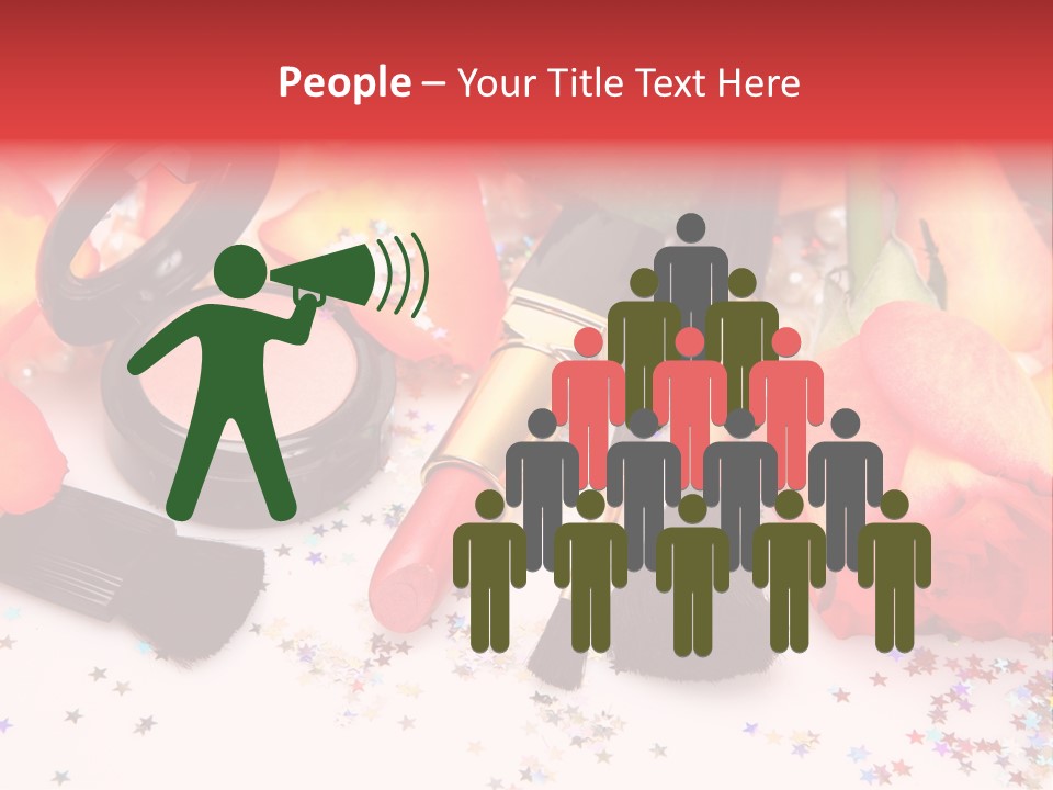 Cosmetics Decorative Charm PowerPoint Template