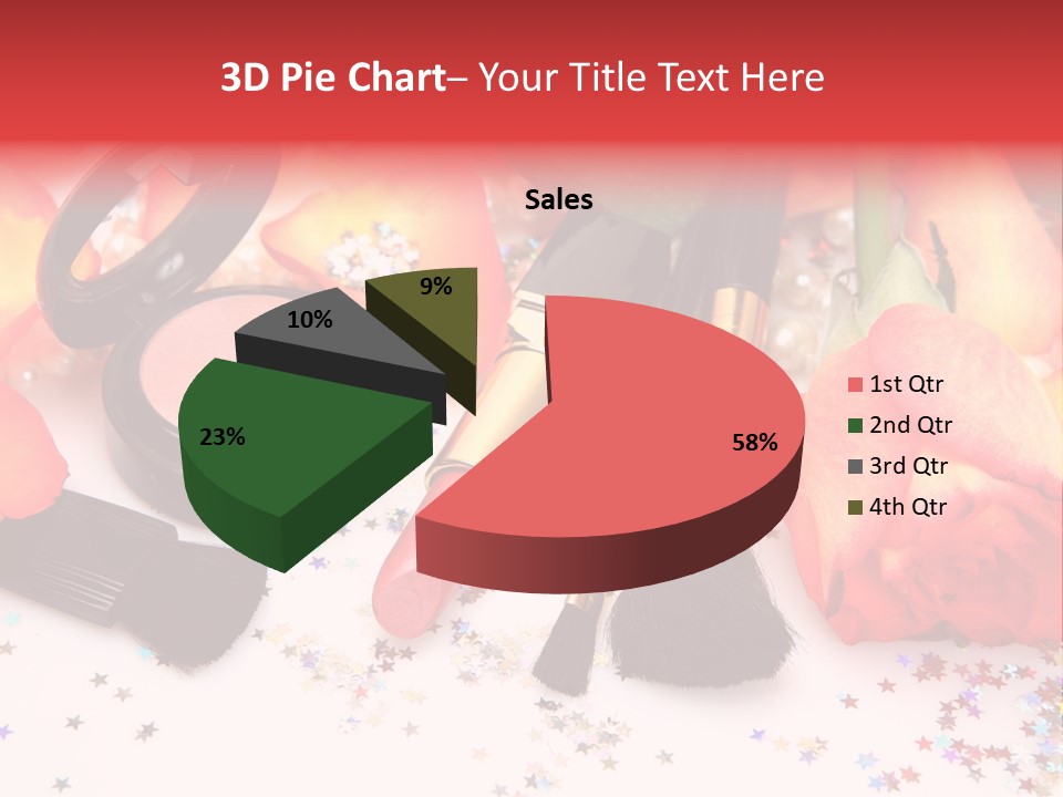 Cosmetics Decorative Charm PowerPoint Template