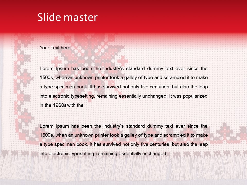 Ornament Plant Illustration PowerPoint Template