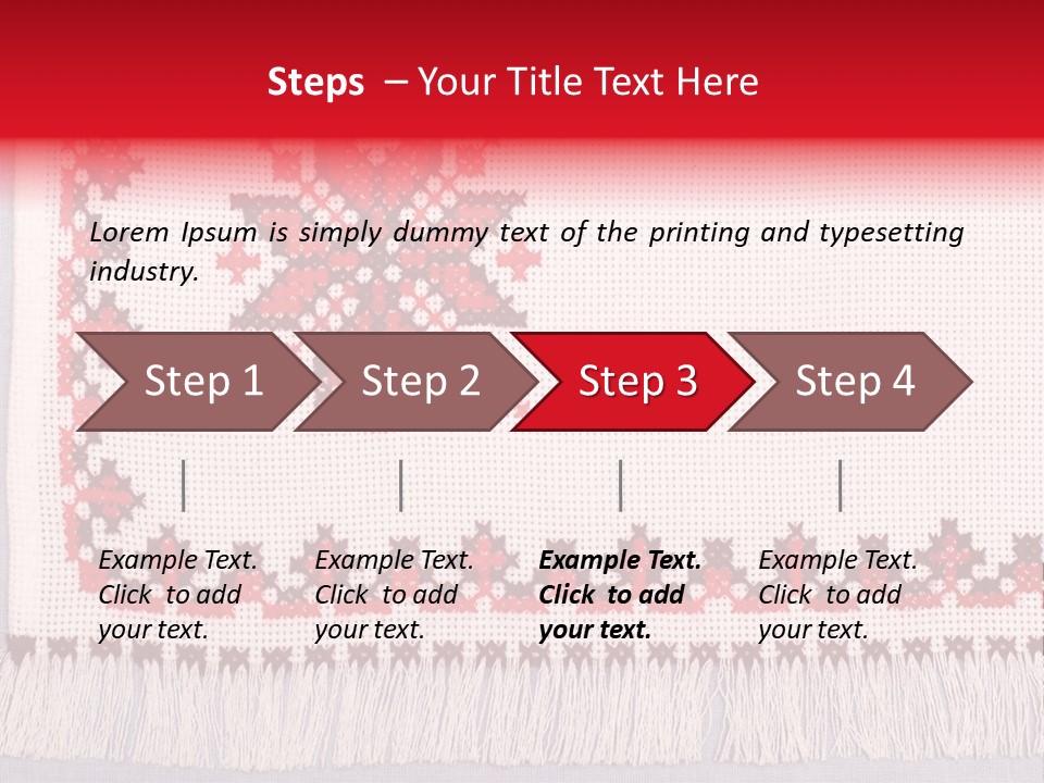 Ornament Plant Illustration PowerPoint Template