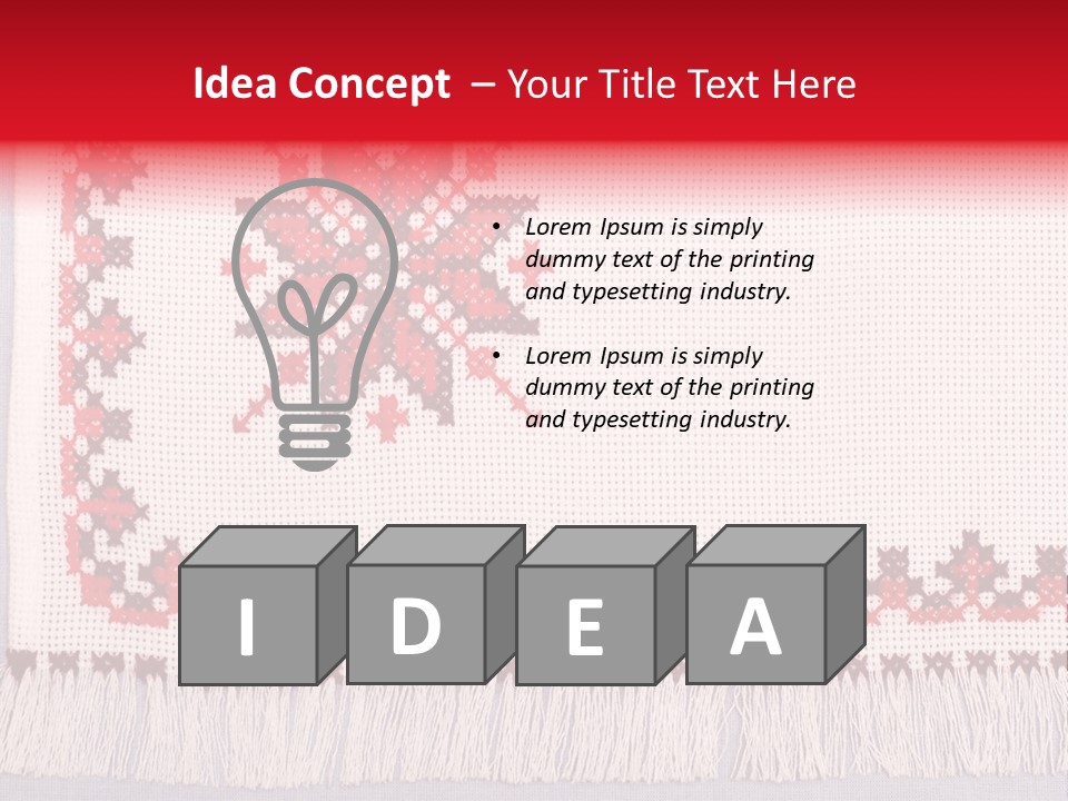 Ornament Plant Illustration PowerPoint Template