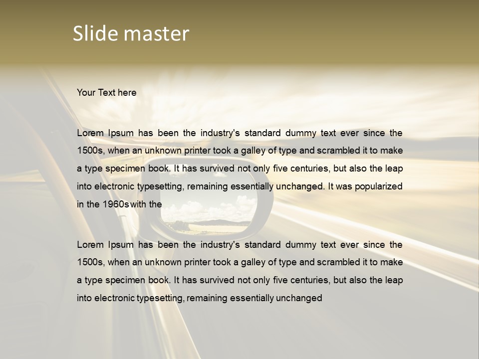 Faster Sport Metal PowerPoint Template