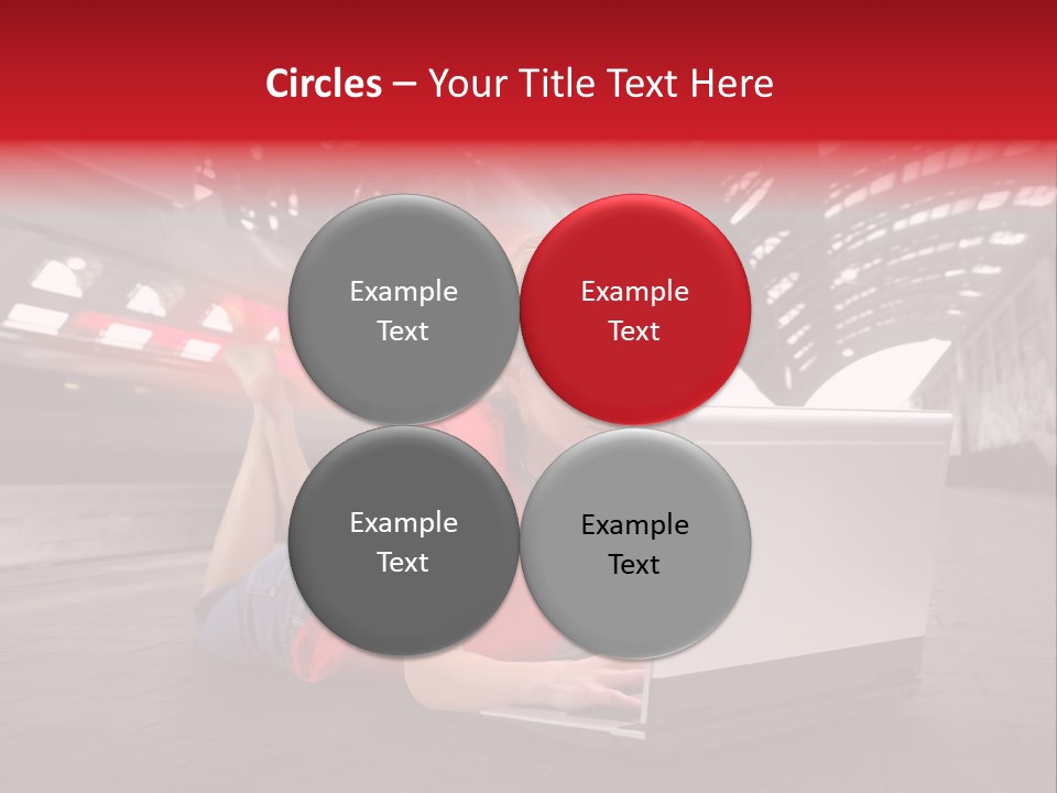 Young Computer Write PowerPoint Template