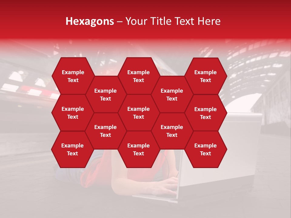 Young Computer Write PowerPoint Template