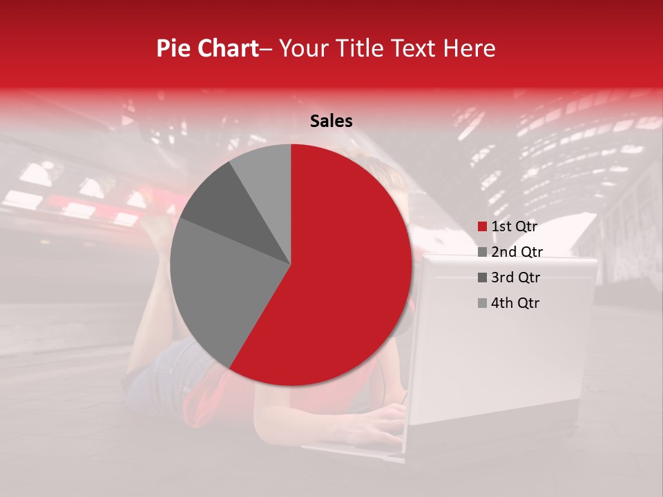 Young Computer Write PowerPoint Template