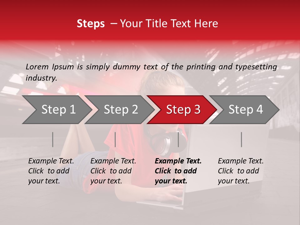 Young Computer Write PowerPoint Template