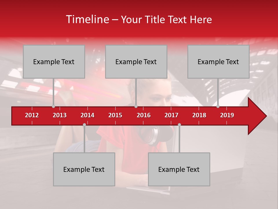 Young Computer Write PowerPoint Template