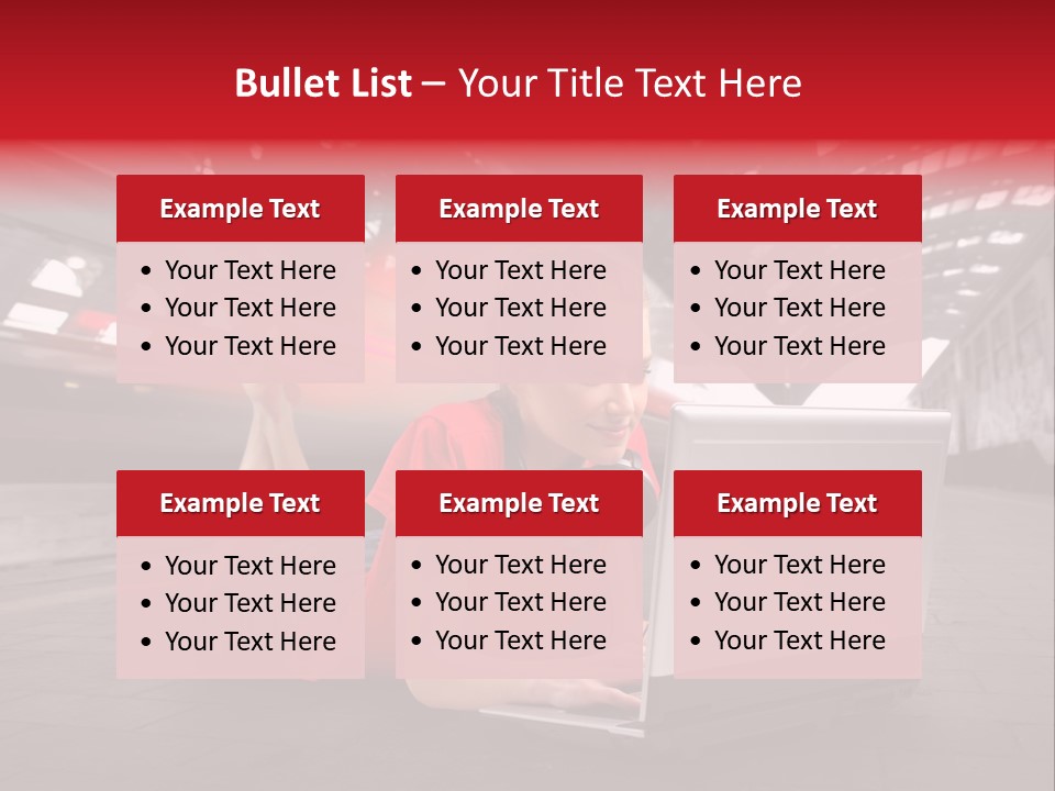 Young Computer Write PowerPoint Template