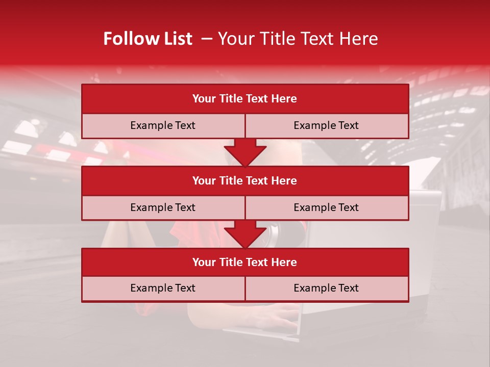 Young Computer Write PowerPoint Template