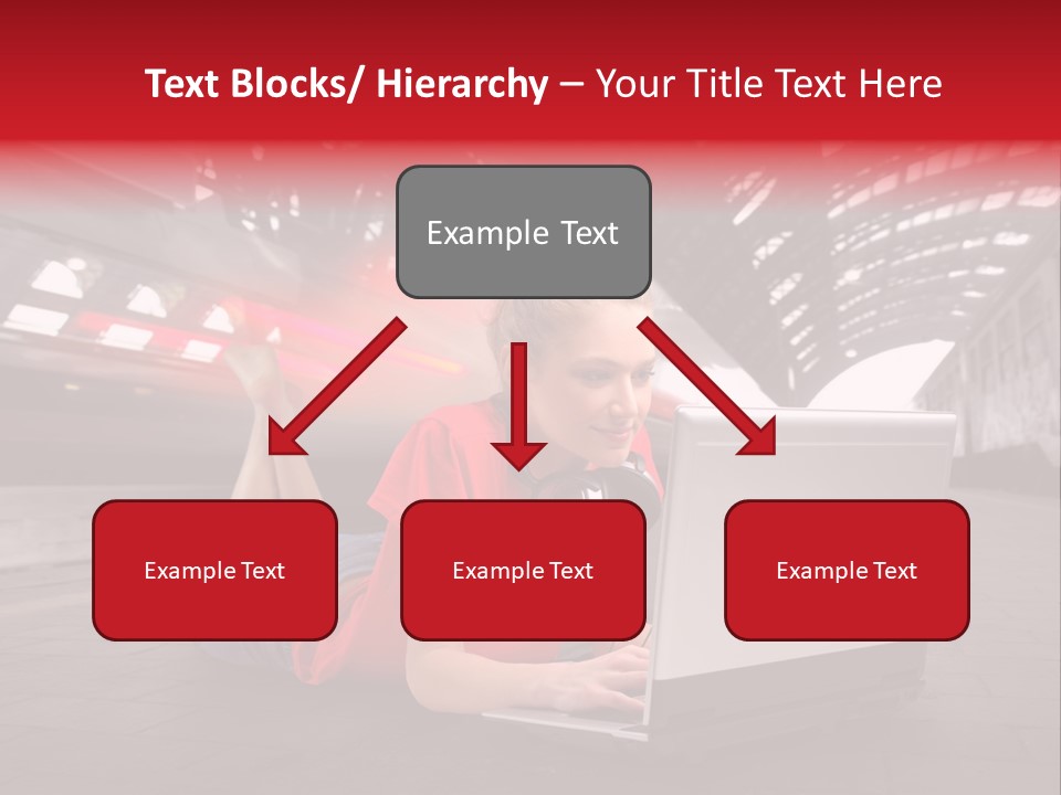 Young Computer Write PowerPoint Template