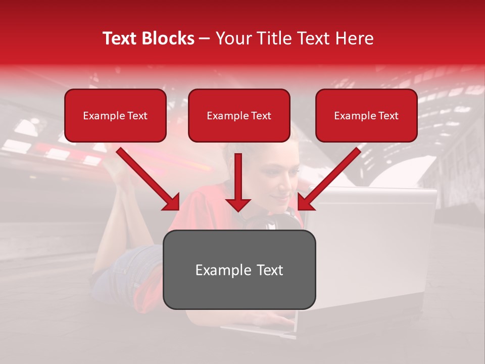 Young Computer Write PowerPoint Template