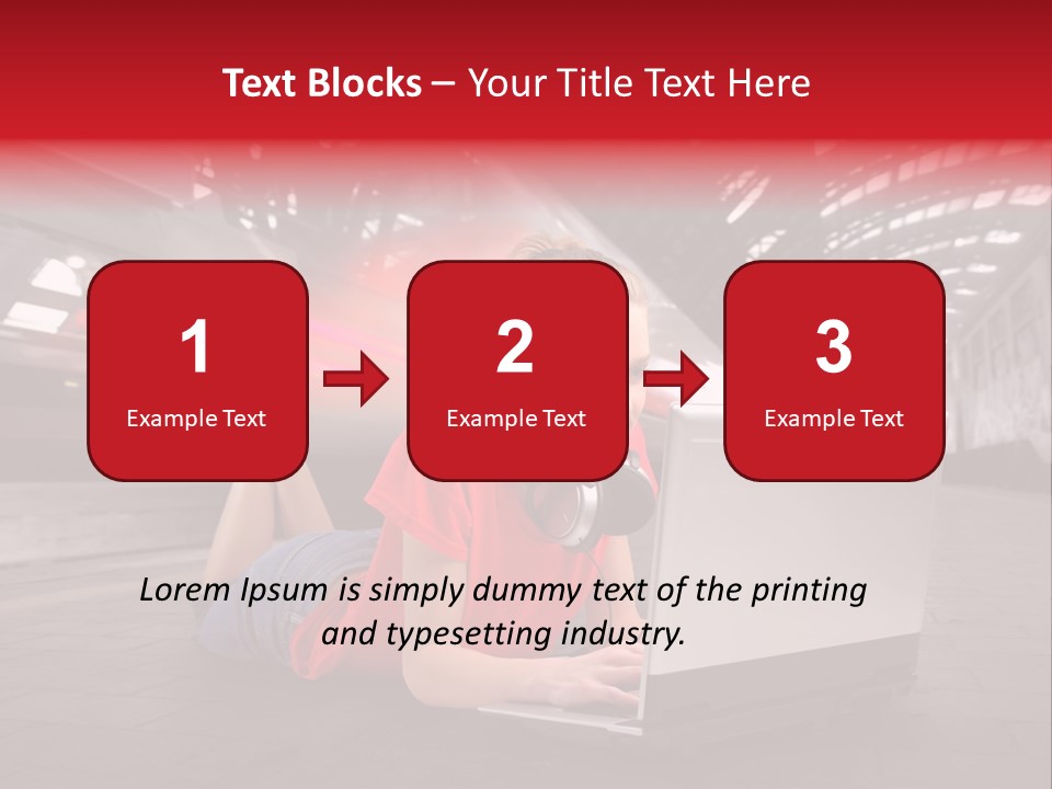 Young Computer Write PowerPoint Template