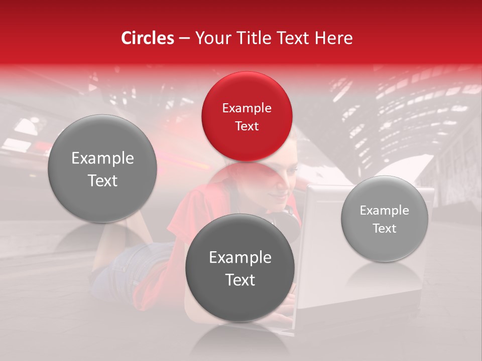 Young Computer Write PowerPoint Template