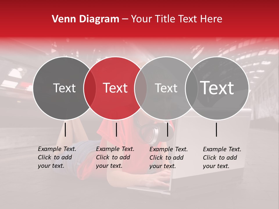 Young Computer Write PowerPoint Template