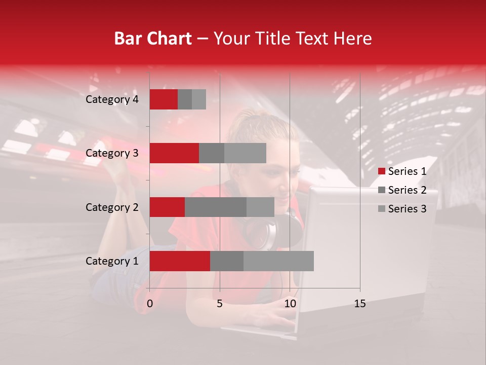 Young Computer Write PowerPoint Template