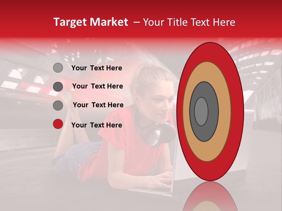 Young Computer Write PowerPoint Template