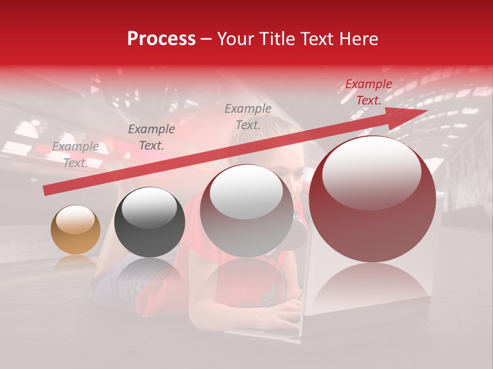 Young Computer Write PowerPoint Template