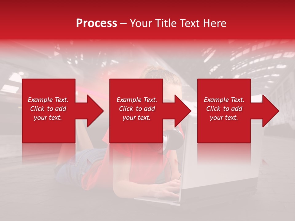 Young Computer Write PowerPoint Template