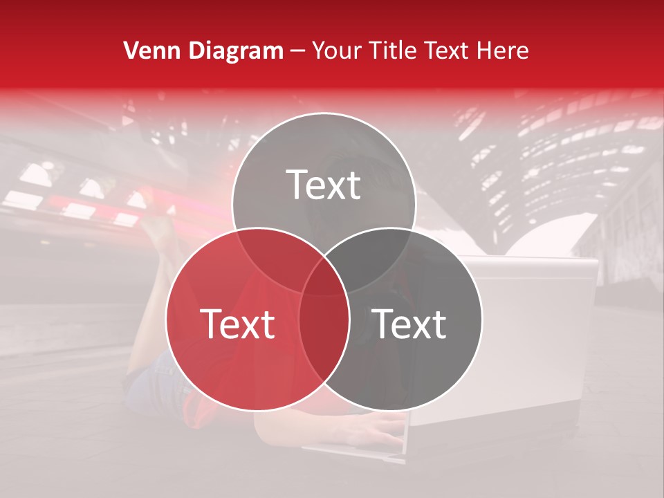 Young Computer Write PowerPoint Template