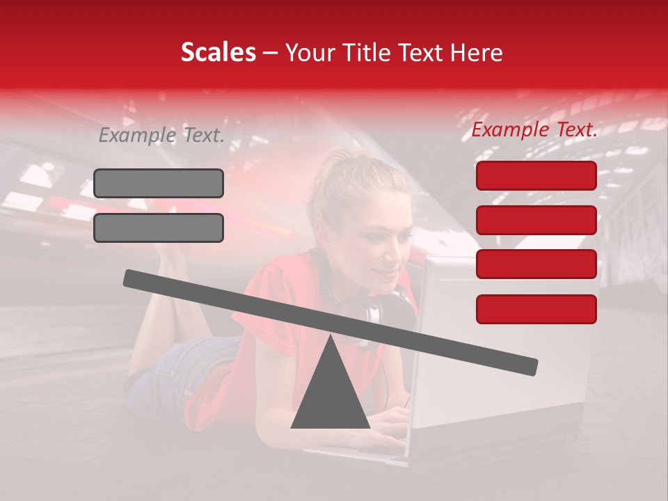 Young Computer Write PowerPoint Template