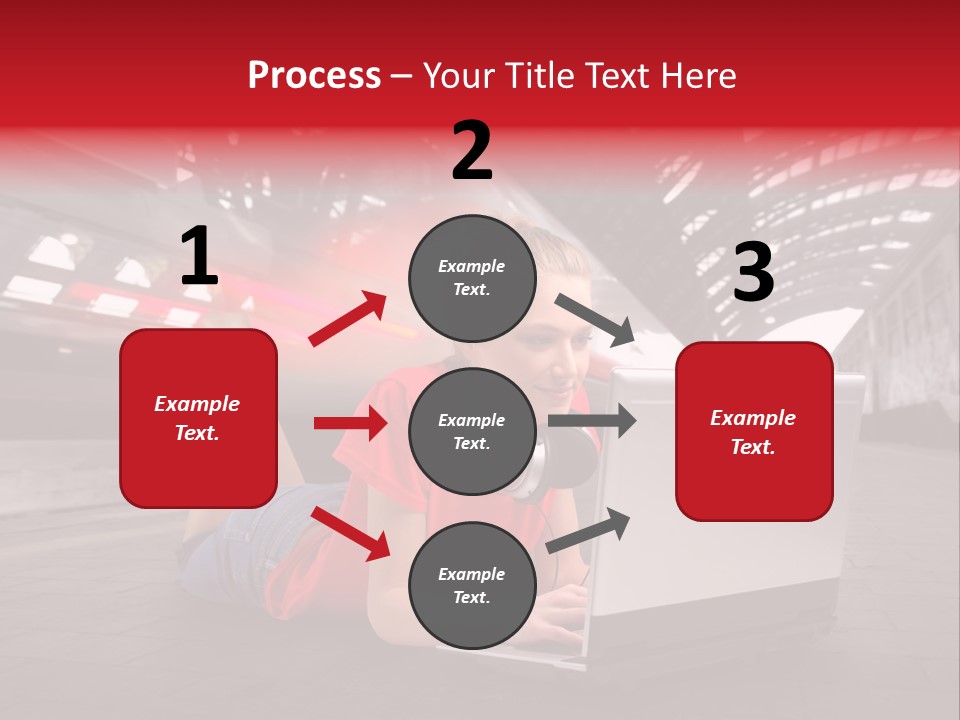 Young Computer Write PowerPoint Template