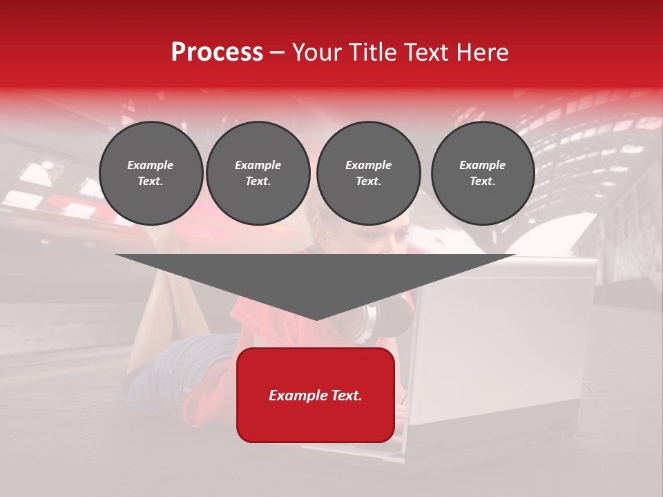 Young Computer Write PowerPoint Template