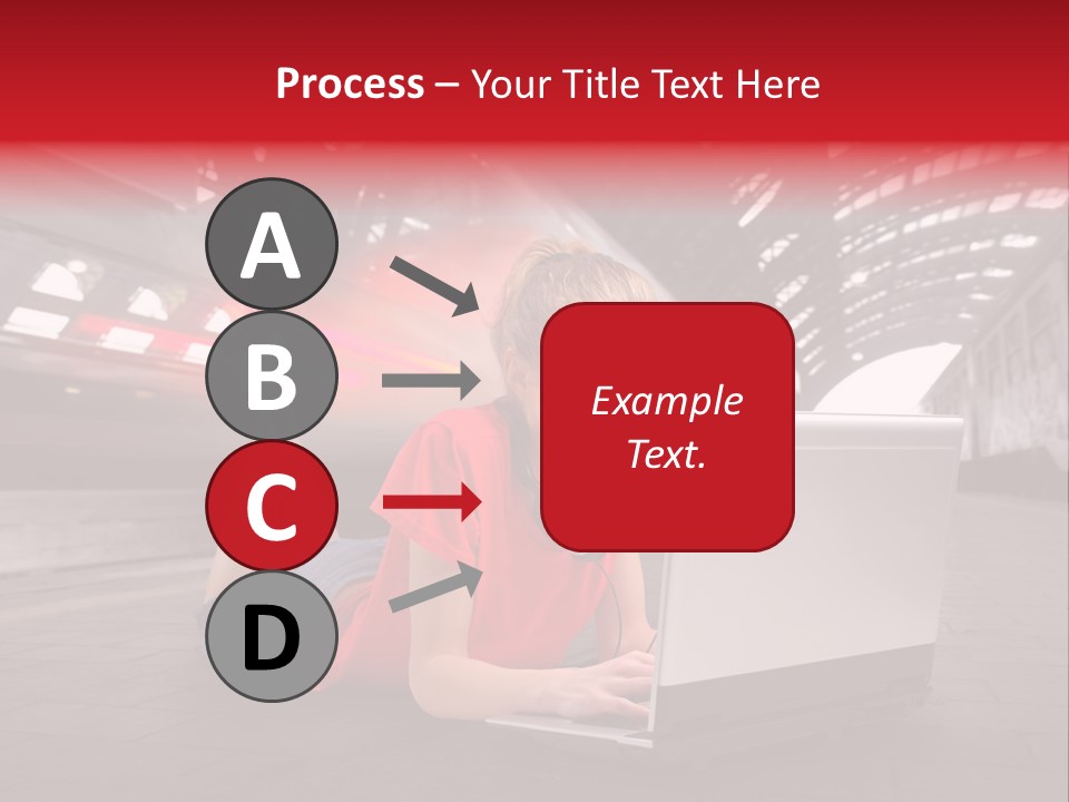 Young Computer Write PowerPoint Template