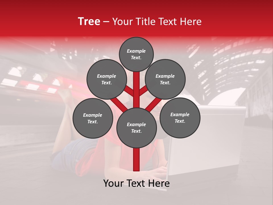 Young Computer Write PowerPoint Template