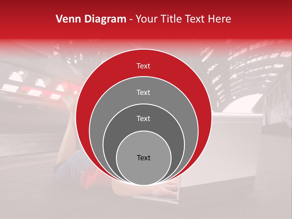 Young Computer Write PowerPoint Template