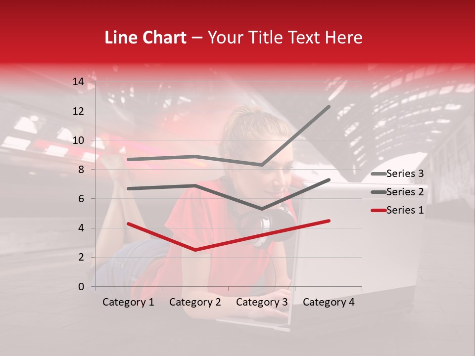 Young Computer Write PowerPoint Template