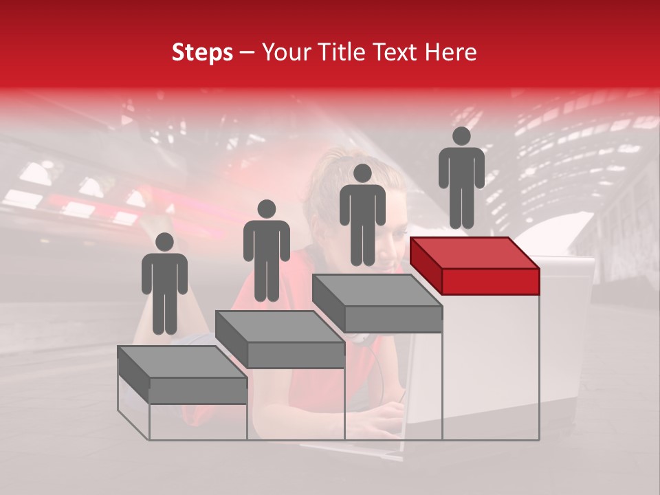 Young Computer Write PowerPoint Template