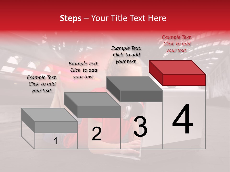 Young Computer Write PowerPoint Template
