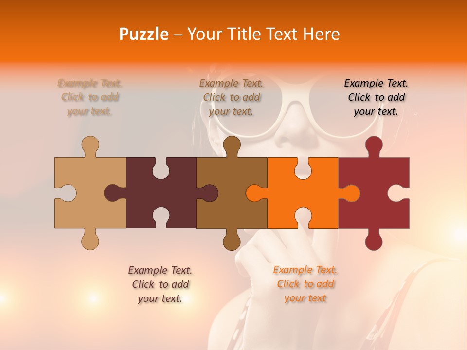 Young Face Work PowerPoint Template